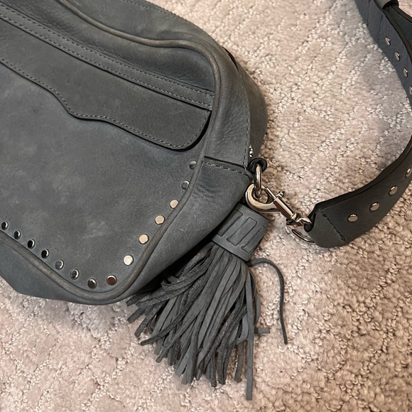 Rebecca Minkoff Bryn suede camera bag blue - Picture 7 of 11